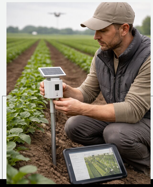 IoT мониторинг сельскохозяйственных полей и контроля в Чапаевске